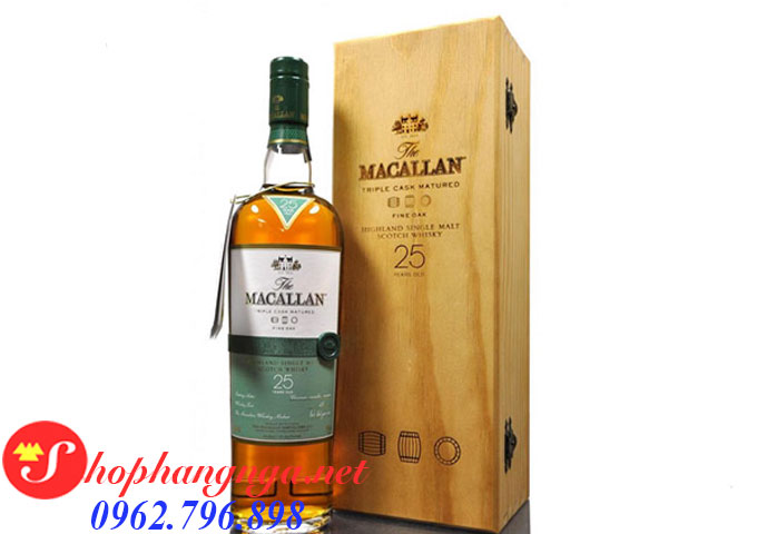 Rượu Macallan 25 Fine Oak Xách Tay