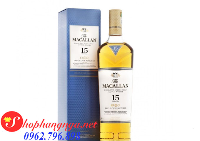 Rượu Macallan 15 Năm Triple Cask Mantured Xách Tay