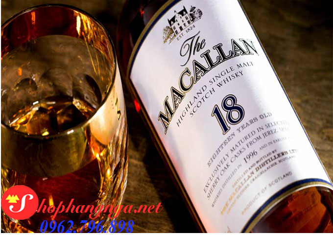 Rượu Macallan 18 Sherry Oak Xách Tay 