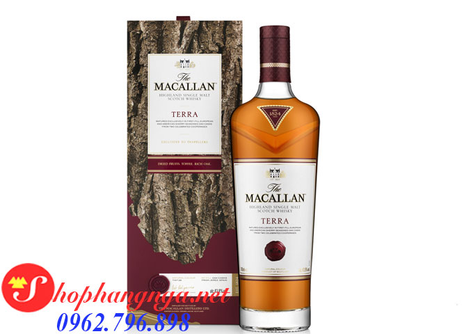 Rượu Macallan Terra Chai 700ml Xách Tay Duty Free