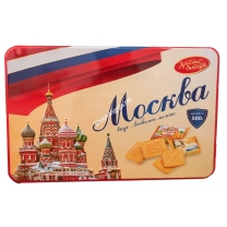 Bánh Quy Hộp Sắt Mockba Cao Cấp 500Gr Của Nga