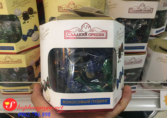 Kẹo dừa Raffeallo chính hãng từ Nga hộp 300g