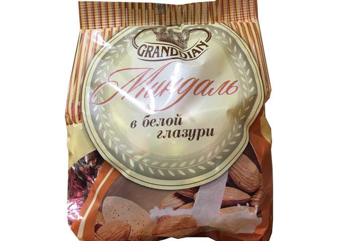 Kẹo Chocolate Trắng Hạnh Nhân Nga Grand Dian 450g