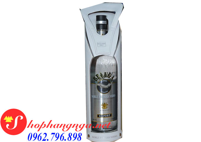 Rượu Vodka Beluga Noble hộp da 1 lít chính hãng của Nga