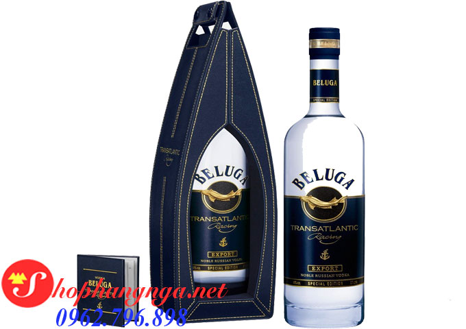 Rượu Beluga xanh hộp da chính hãng của Nga