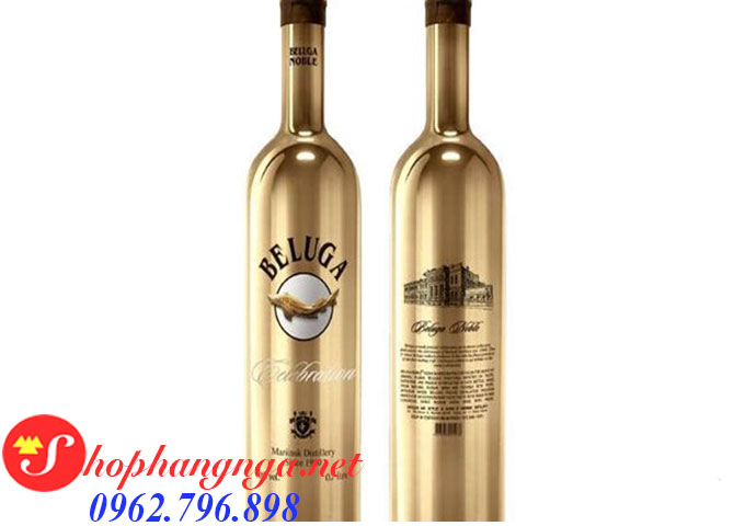 Rượu vodka beluga cá vàng 1 Lít xách tay chính hãng của Nga.